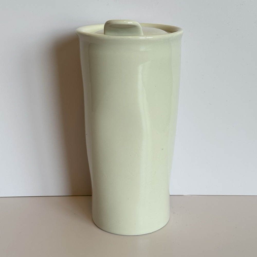Rae Dunn HUSTLE Tall Travel Mug With Lid Ceramic Tumbler Farmhouse - Picture 4 of 8